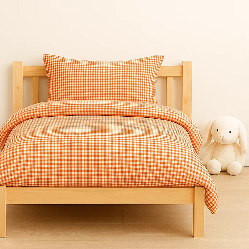 housse de couette en coton bio vichy france gots