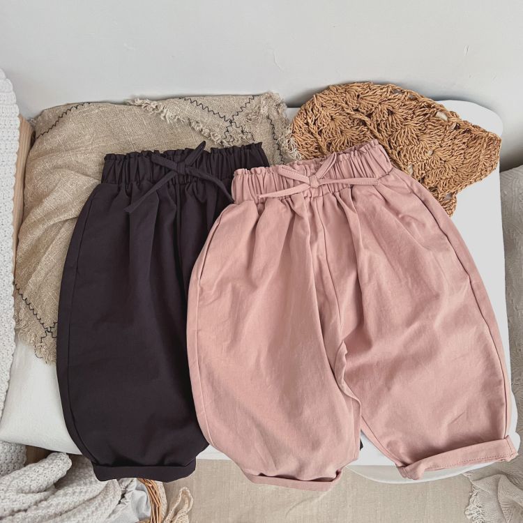 Barboteuse bébé fille unie à longue décoration nœud